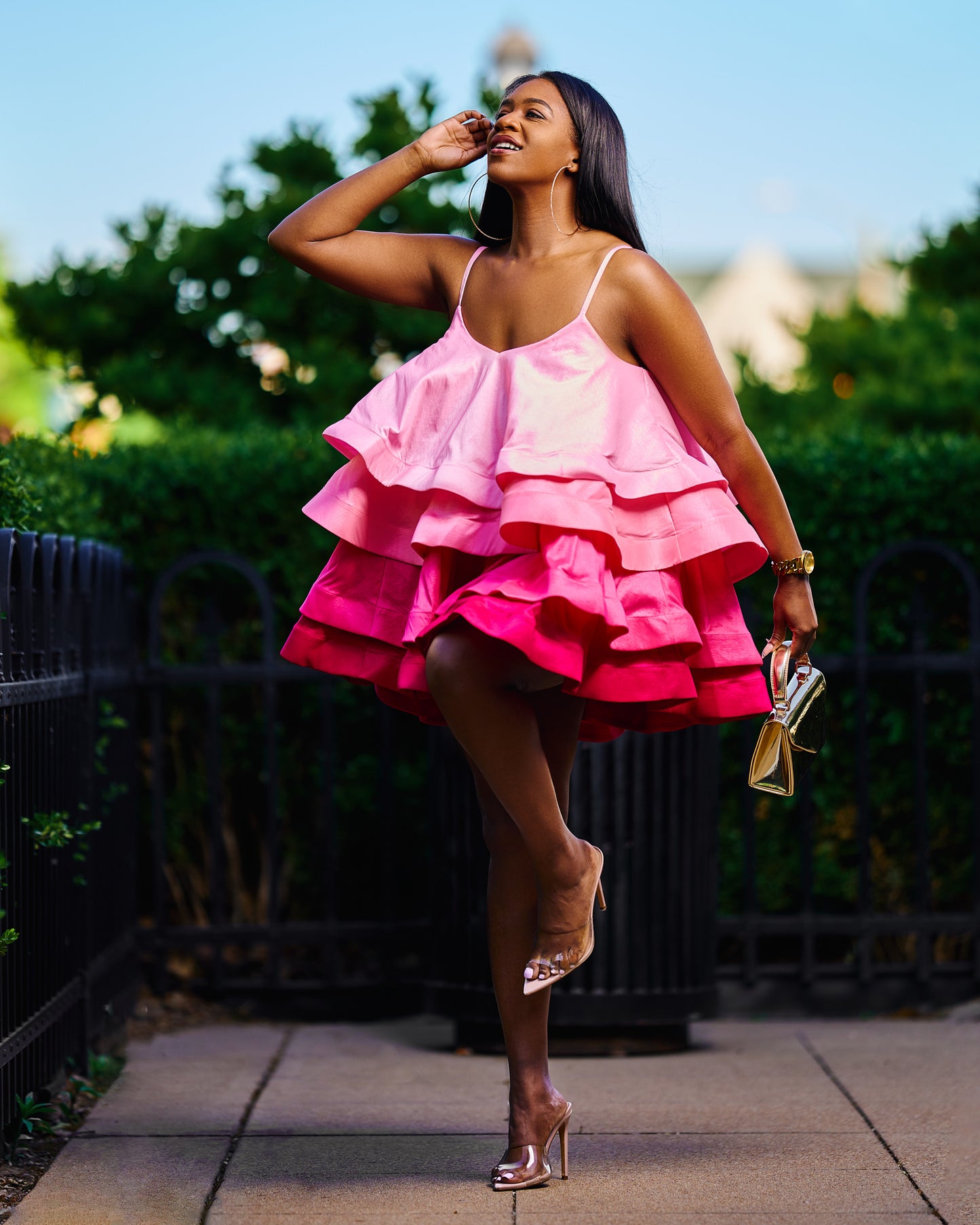 Day Dreams | Swing Dress | Pink Ombre