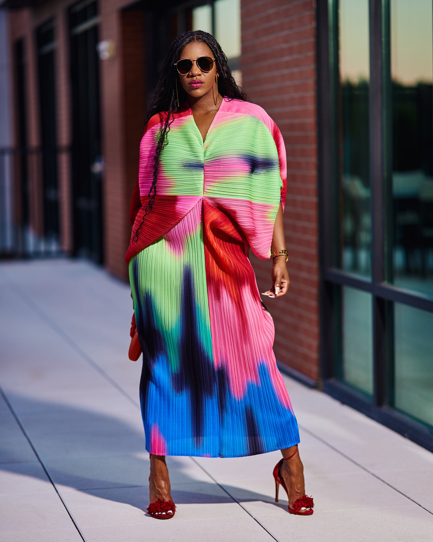 New Attitude | Dress | Multi Green