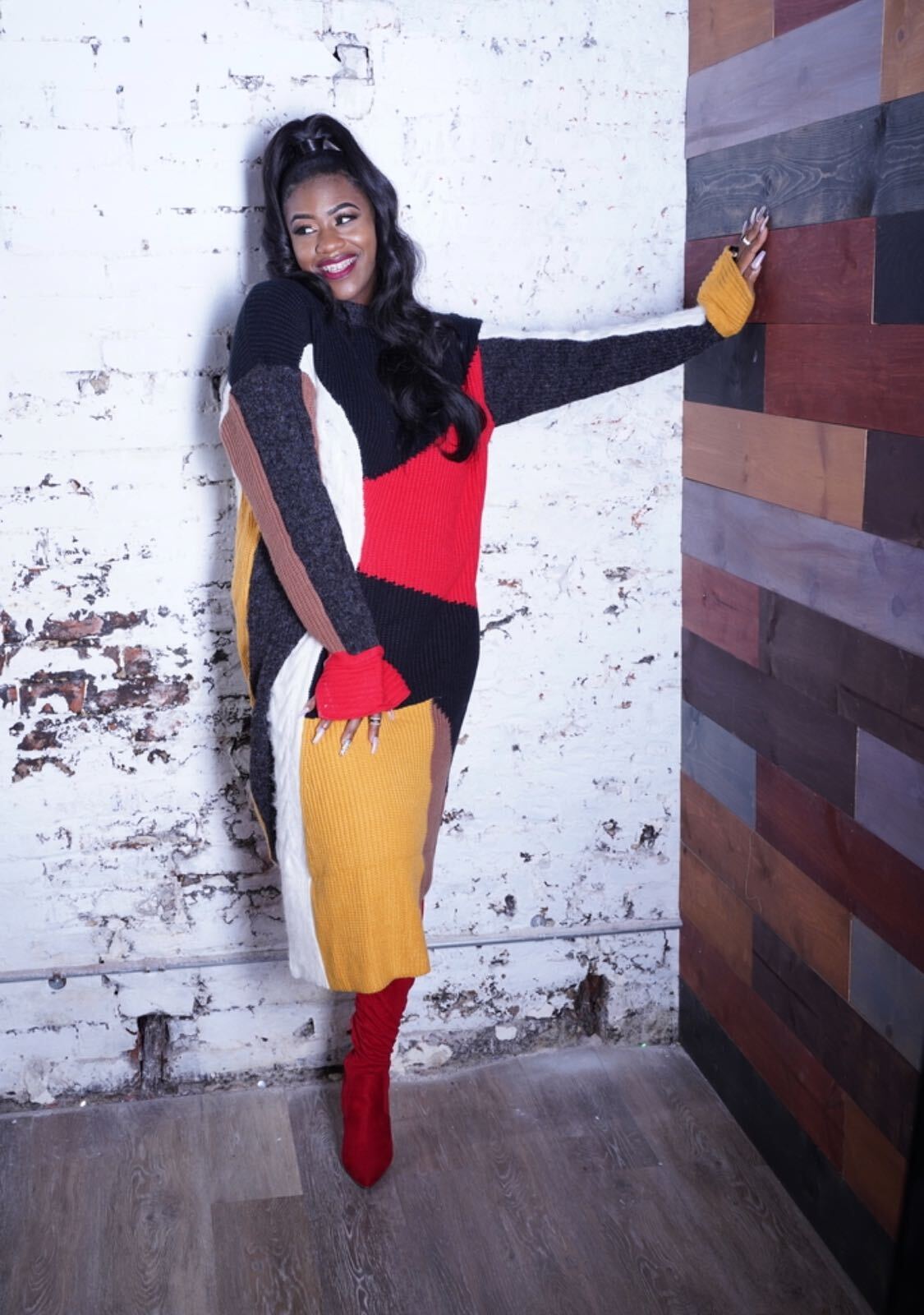 Color Me Fall | Sweater Dress | Multi